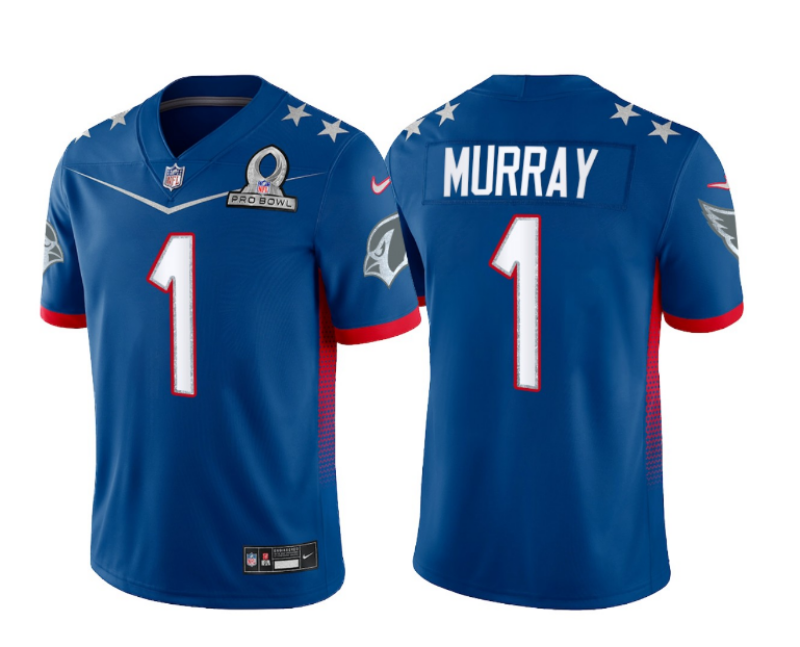 Men's Arizona Cardinals #1 Kyler Murray Blue 2022 Pro Bowl Vapor