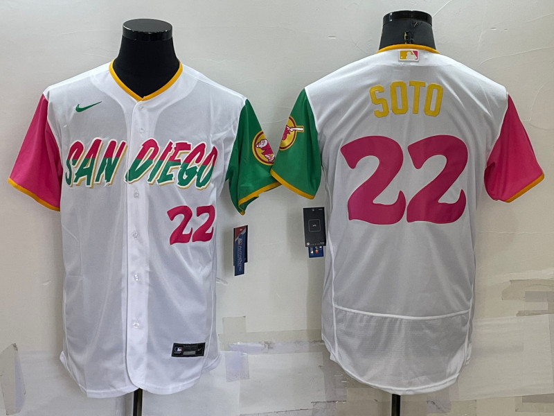 Padres 22 Juan Soto White Nike 2022 City Connect Cool Base Jerseys