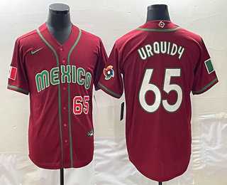 Men’s Mexico #65 Giovanny Gallegos Number 2023 Red World Classic Stitched Jersey