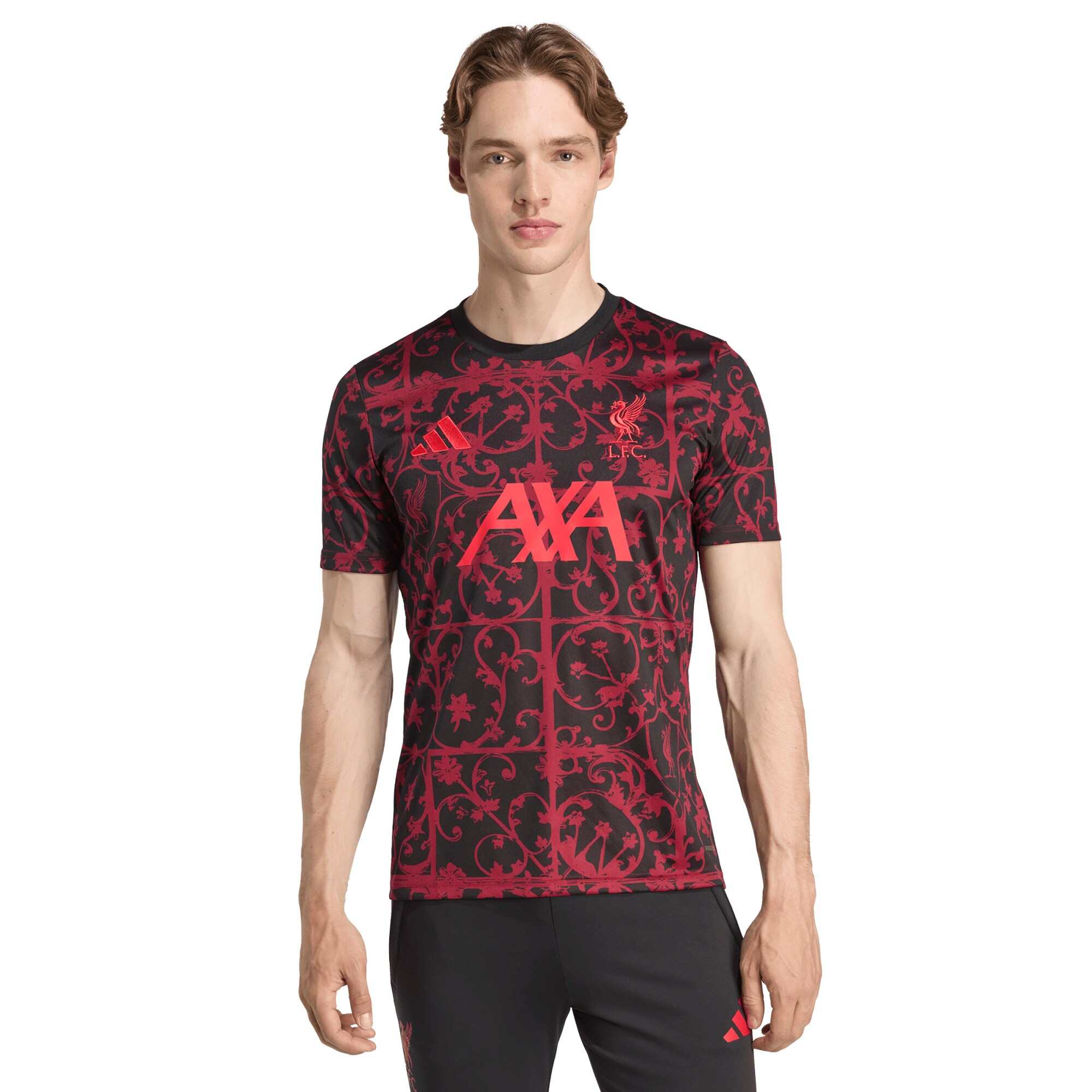 Liverpool adidas 2025/26 AEROREADY Pre-Match Top – Black