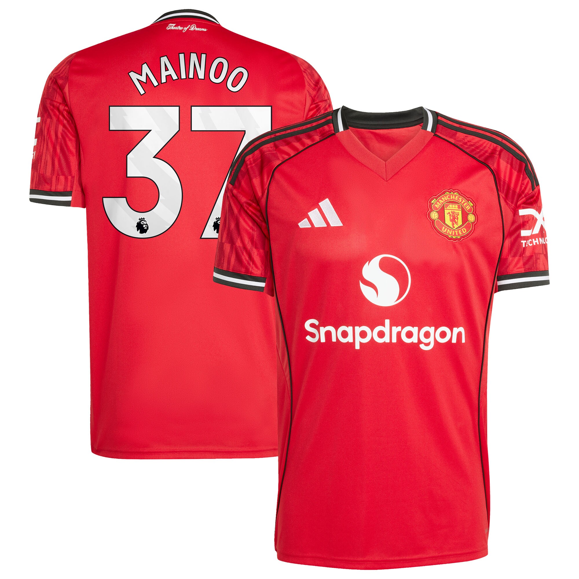 Kobbie Mainoo Manchester United adidas Home 2025/26 Replica Player Jersey – Red