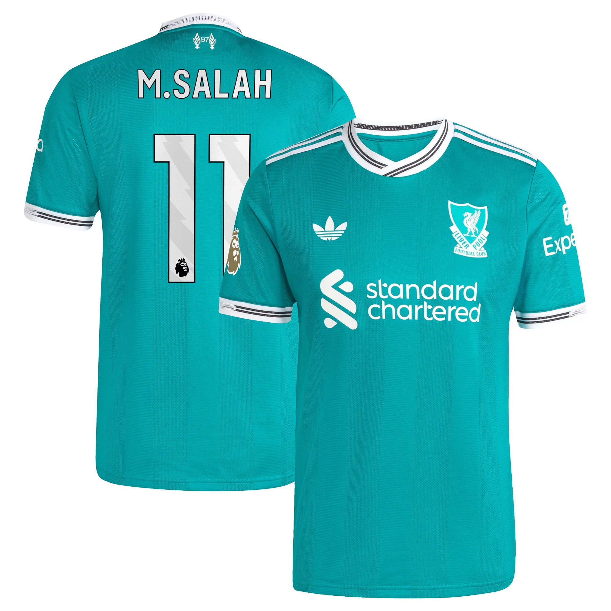 Mohamed Salah Liverpool adidas 2025/26 Third Authentic Player Jersey – Green
