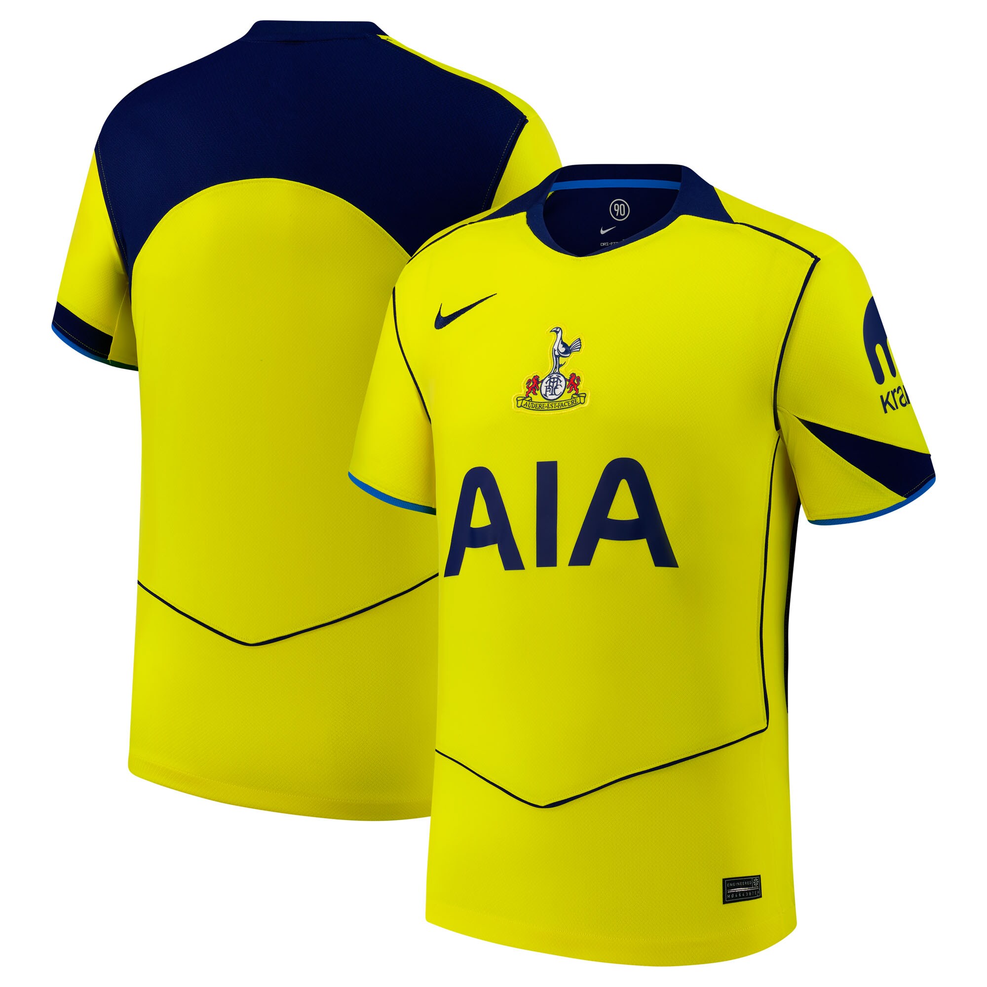 Tottenham Hotspur Nike 2025/26 Third Replica Jersey – Yellow
