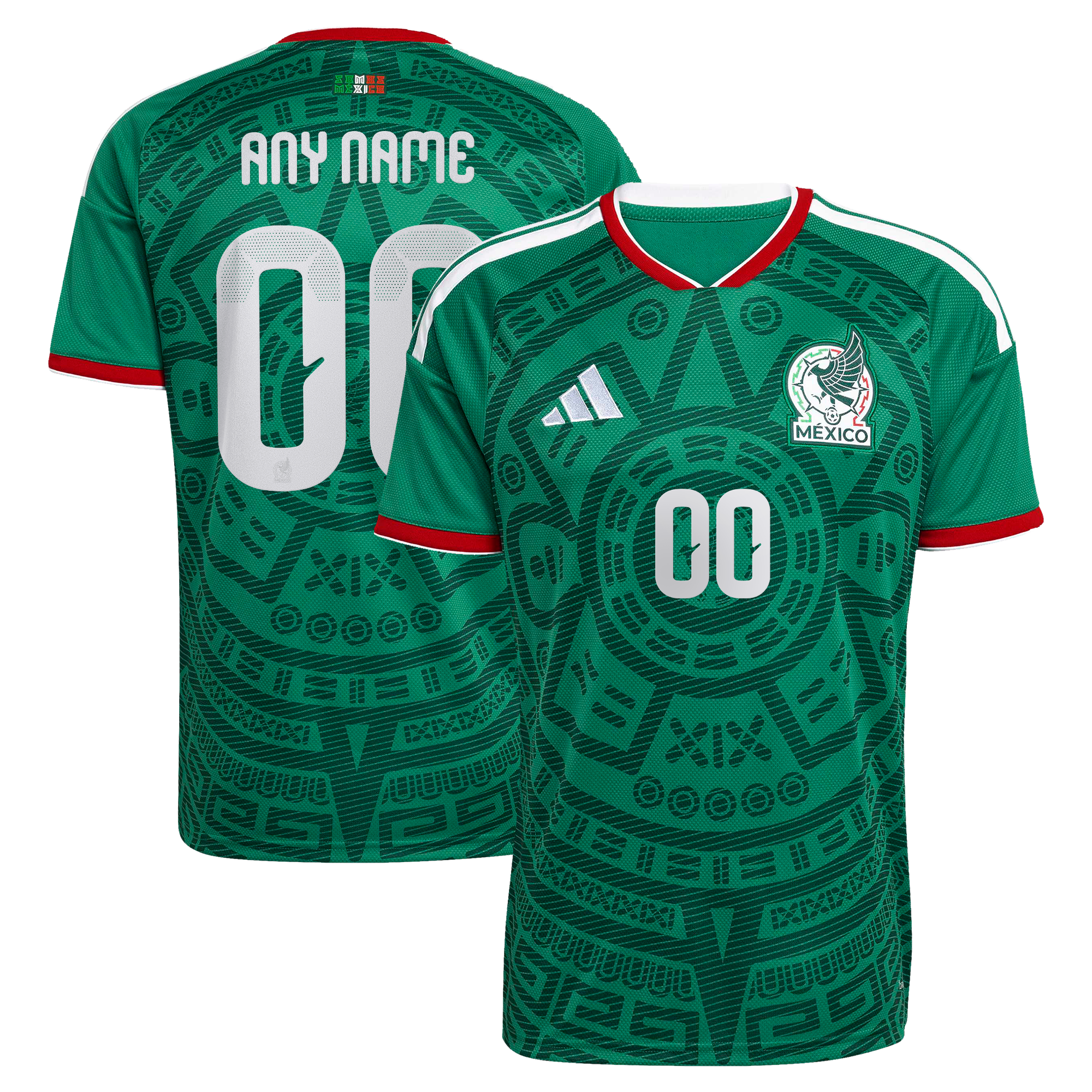 Mexico National Team Adidas 2026 Home Replica Custom Jersey Green