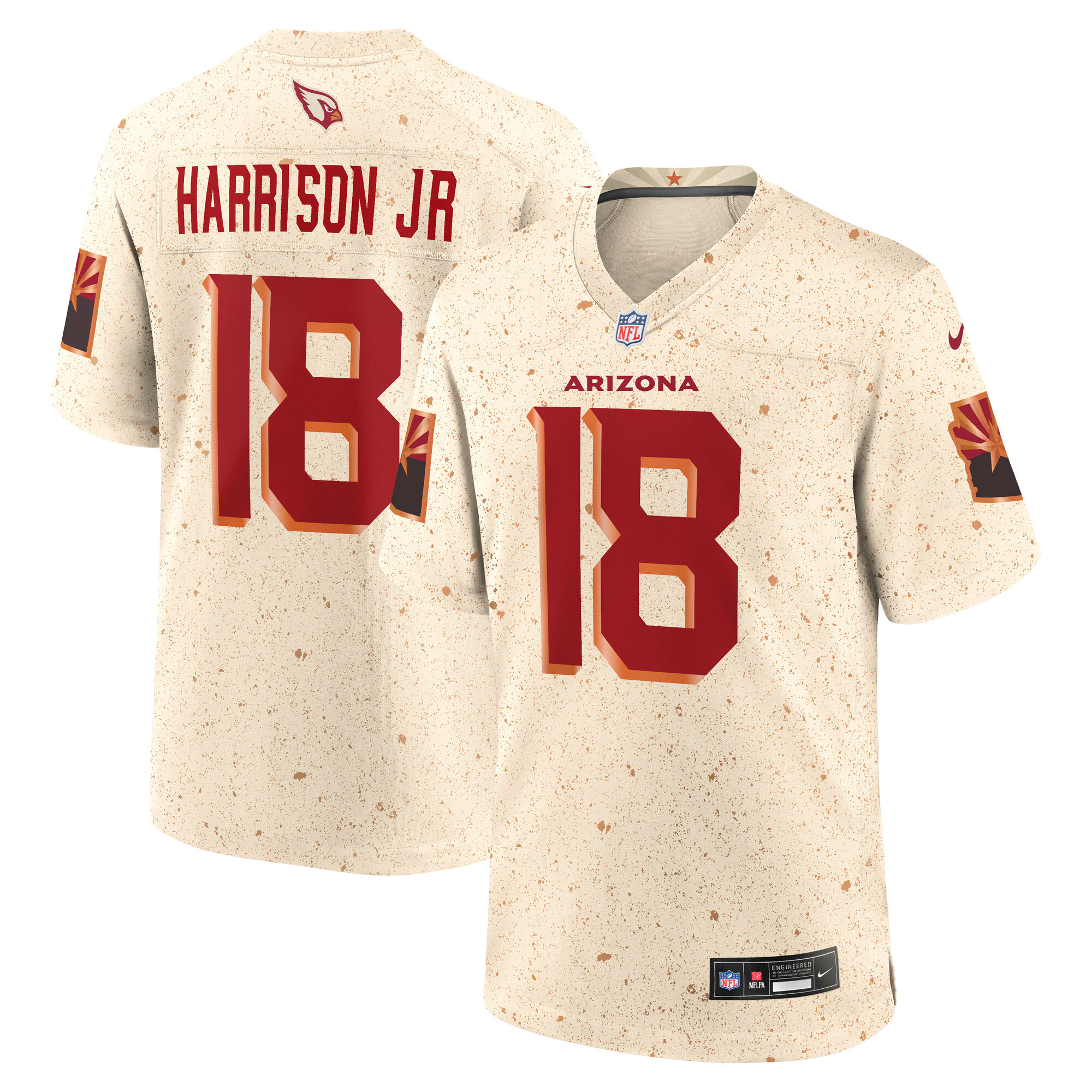 Marvin Harrison Jr. Arizona Cardinals Nike 2025 Rivalries Collection Game Jersey – Natural