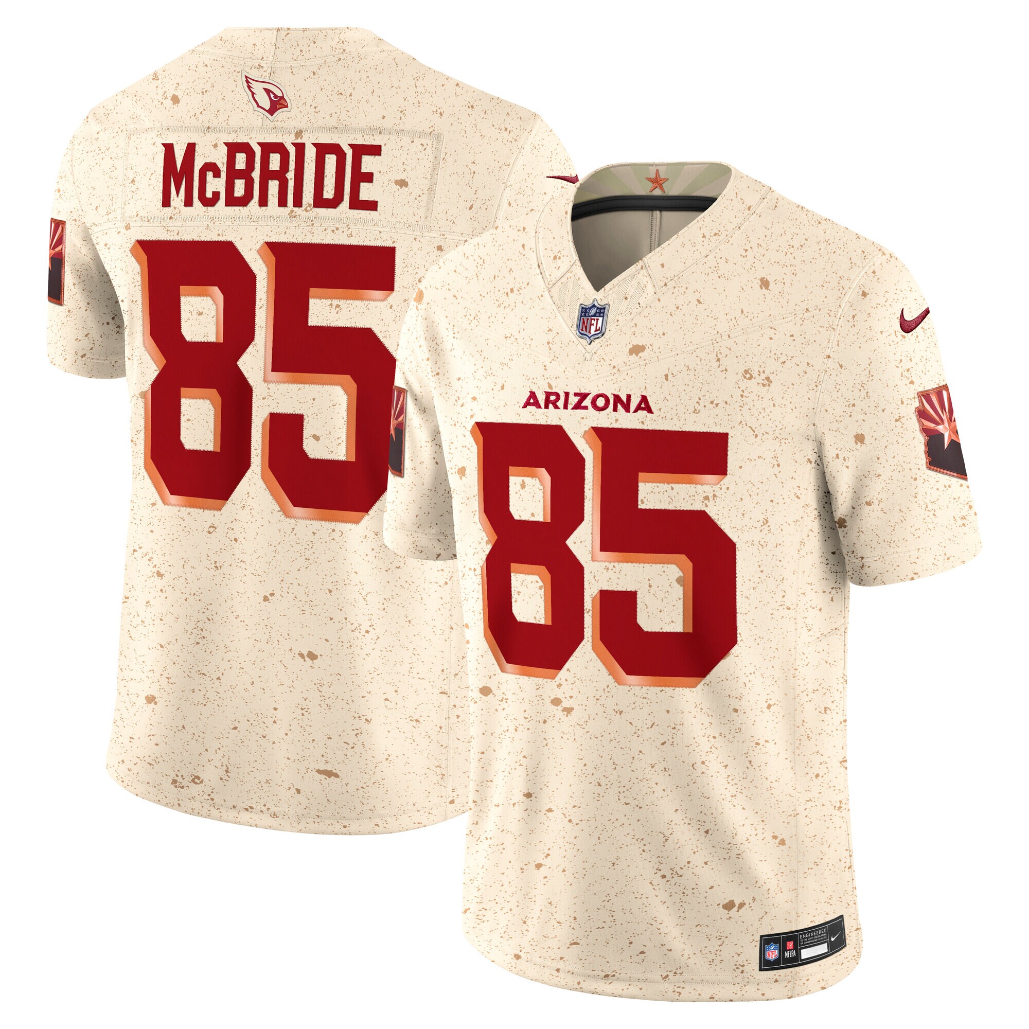 Trey McBride Arizona Cardinals Nike 2025 Rivalries Collection Limited Jersey – Natural