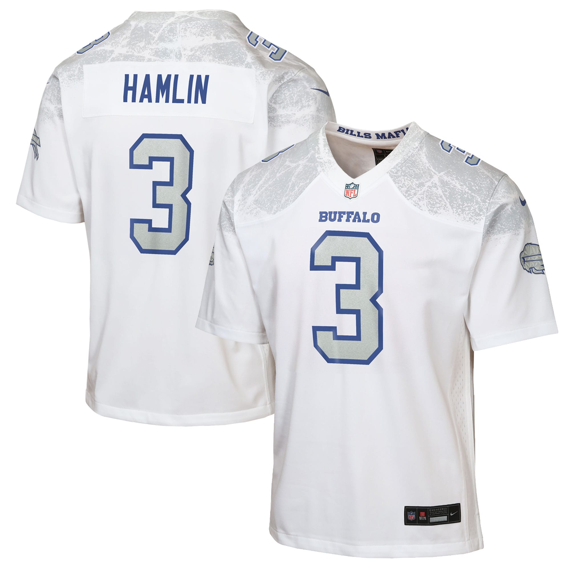 Damar Hamlin Buffalo Bills Nike Youth 2025 Rivalries Collection Game Jersey – White