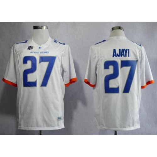 Boise State Broncos 27 Jay Ajayi White College Football NCAA Jerseys