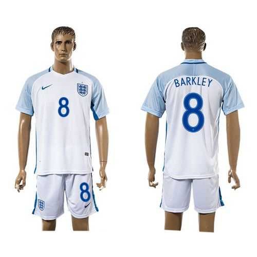 England #8 Barkley Home Soccer Country Jersey