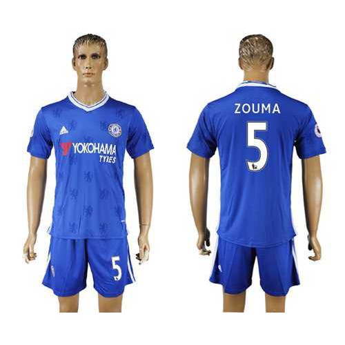 Chelsea #5 Zouma Home Soccer Club Jersey