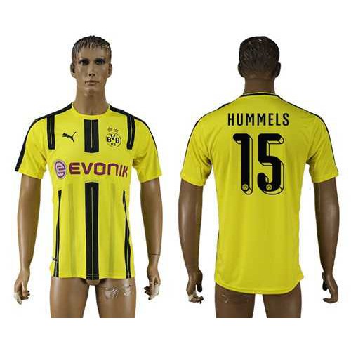 Dortmund #15 Hummels Home Soccer Club Jersey