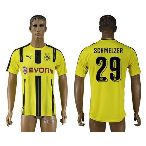 Dortmund #29 Schmelzer Home Soccer Club Jersey