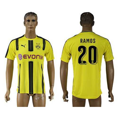 Dortmund #20 Ramos Home Soccer Club Jersey