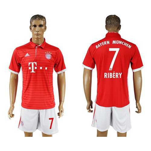 Bayern Munchen #7 Ribery Home Soccer Club Jersey