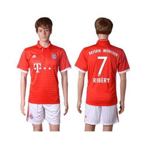 Bayern Munchen #7 Ribery Home Soccer Club Jersey