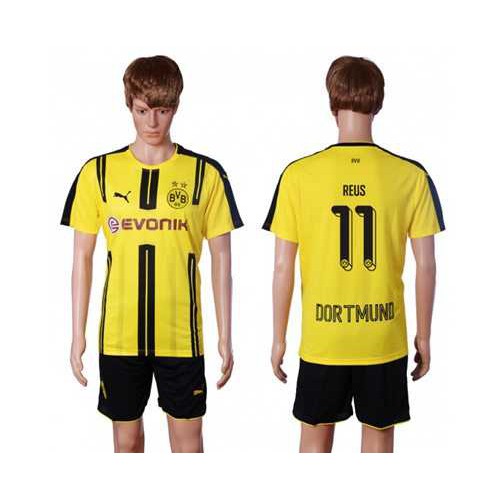Dortmund #11 Reus Home Soccer Club Jersey