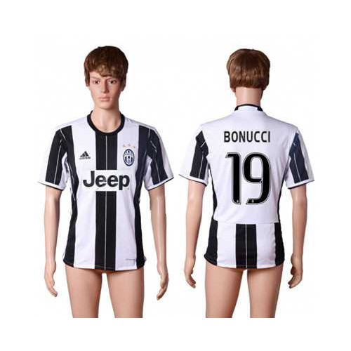 Juventus #19 Bonucci Home Soccer Club Jersey