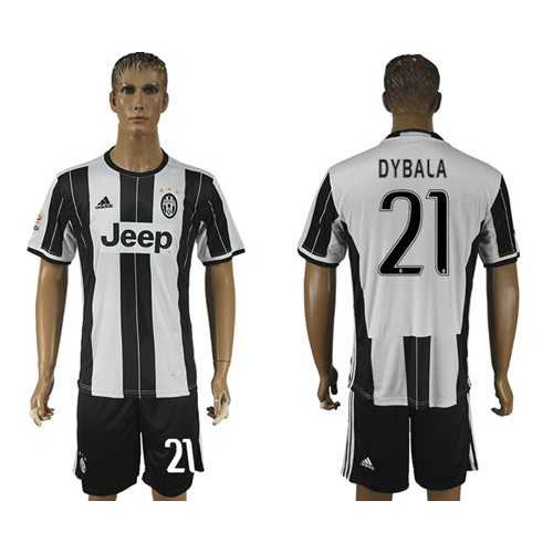 Juventus #21 Dybala Home Soccer Club Jersey