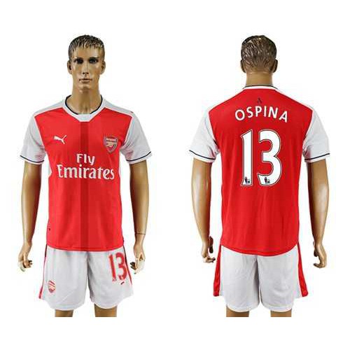 Arsenal #13 Ospina Home Soccer Club Jersey
