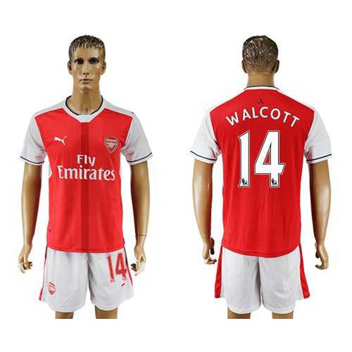Arsenal #14 Walcott Home Soccer Club Jersey