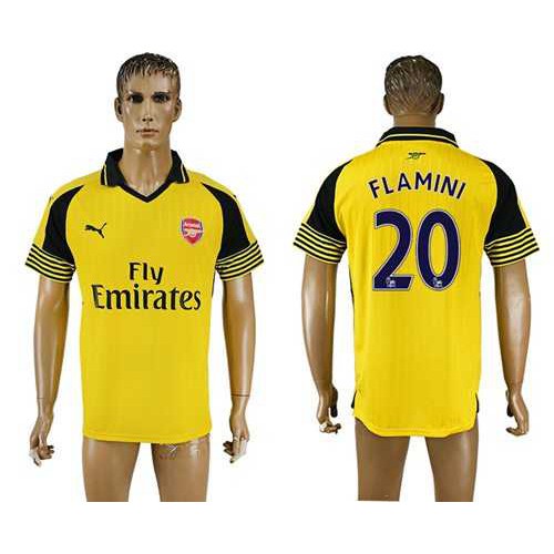 Arsenal #20 Flamini Away Soccer Club Jersey