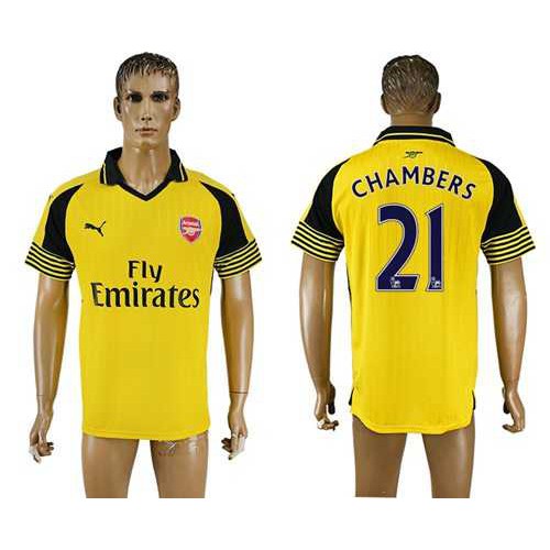 Arsenal #21 Chambers Away Soccer Club Jersey