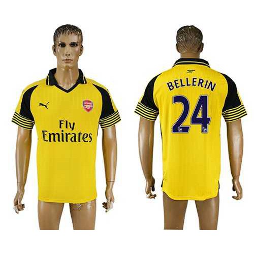 Arsenal #24 Bellerin Away Soccer Club Jersey