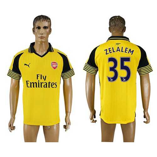 Arsenal #35 Zelalem Away Soccer Club Jersey