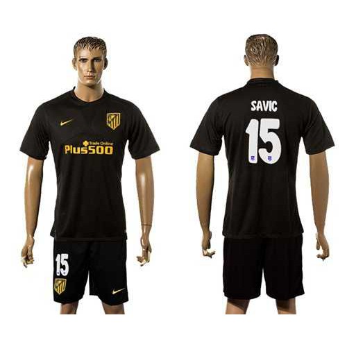 Atletico Madrid #15 Savic Away Soccer Club Jersey