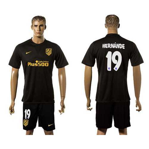 Atletico Madrid #19 Hernande Away Soccer Club Jersey