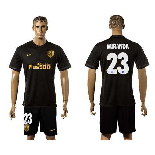 Atletico Madrid #23 Miranda Away Soccer Club Jersey