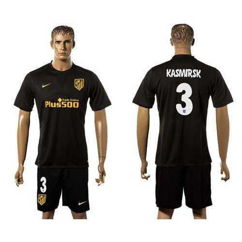 Atletico Madrid #3 Kasmirsk Away Soccer Club Jersey