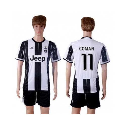 Juventus #11 Coman Home Soccer Club Jersey