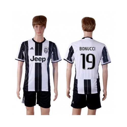 Juventus #19 Bonucci Home Soccer Club Jersey