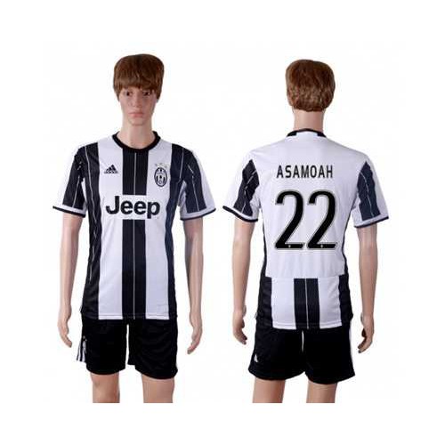 Juventus #22 Asamoah Home Soccer Club Jersey