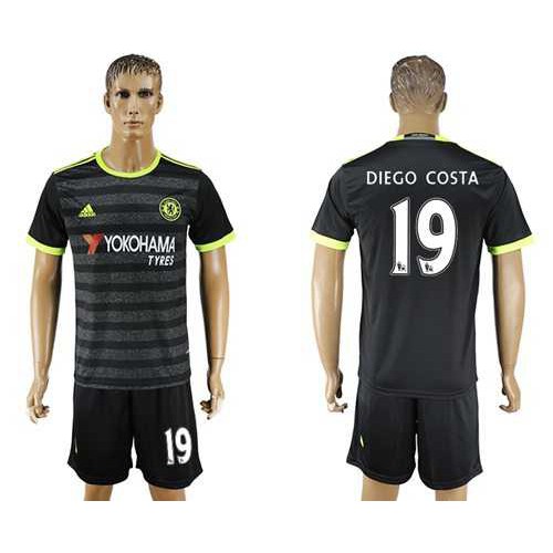 Chelsea #19 Diego Costa Away Soccer Club Jersey