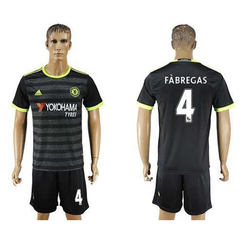Chelsea #4 Fabregas Away Soccer Club Jersey