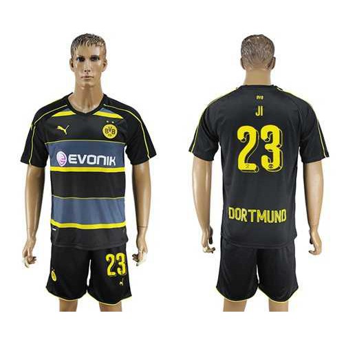 Dortmund #23 JI Away Soccer Club Jersey