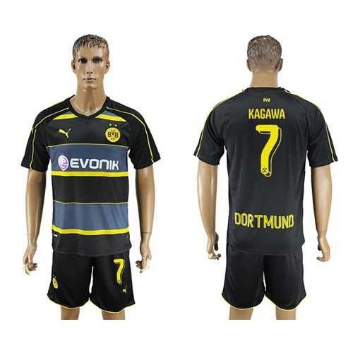 Dortmund #7 Kagawa Away Soccer Club Jersey