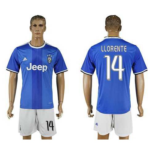 Juventus #14 Llorente Away Soccer Club Jersey