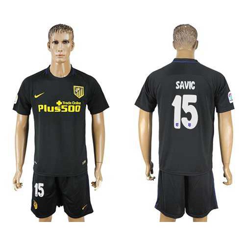 Atletico Madrid #15 Savic Away Soccer Club Jersey