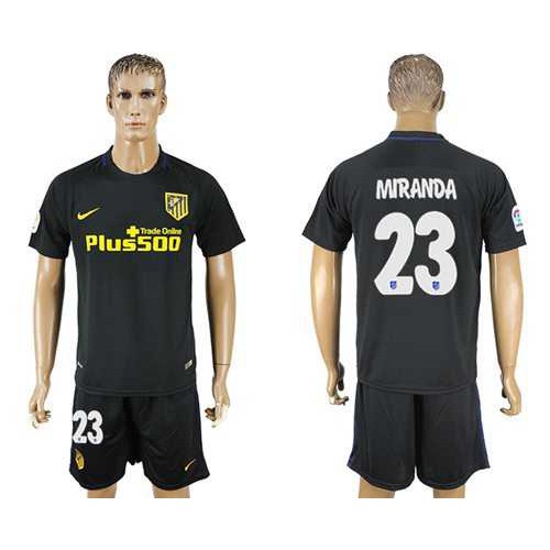 Atletico Madrid #23 Miranda Away Soccer Club Jersey