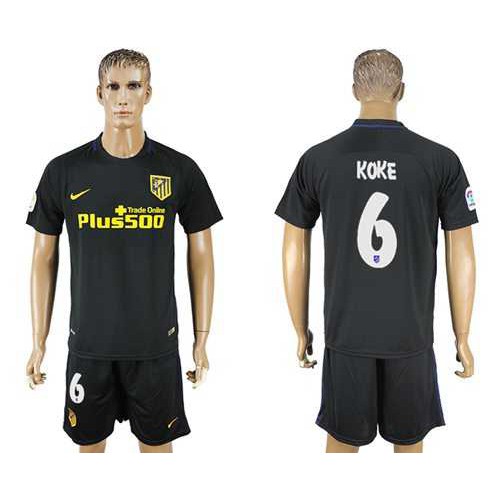 Atletico Madrid #6 Koke Away Soccer Club Jersey