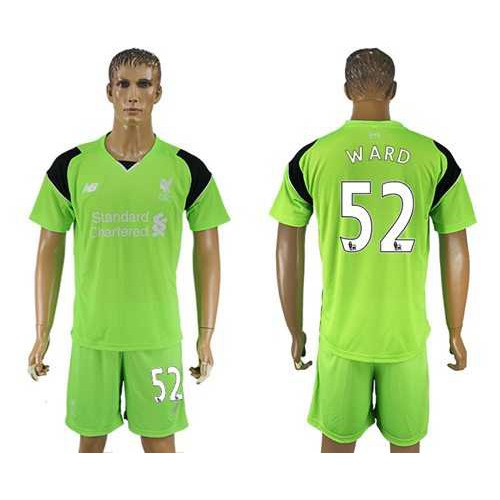 Liverpool #52 Ward Green Goalkeeper Soccer Club Jersey