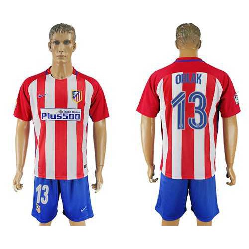 Atletico Madrid #13 Oblak Home Soccer Club Jersey
