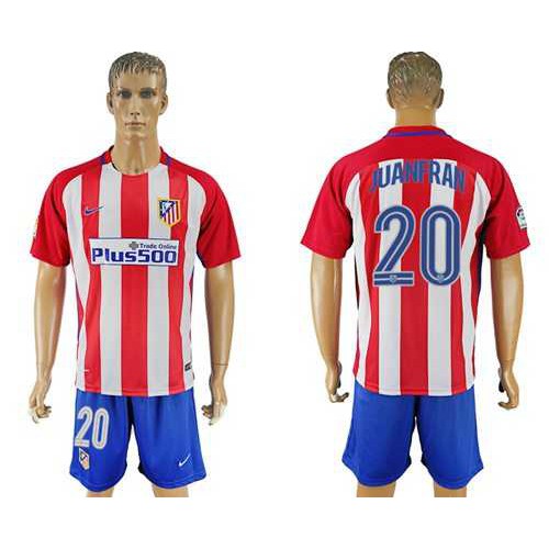 Atletico Madrid #20 Juanfran Home Soccer Club Jersey