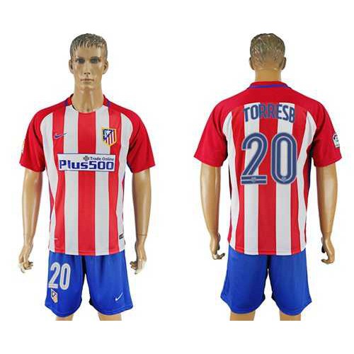 Atletico Madrid #20 Torresb Home Soccer Club Jersey