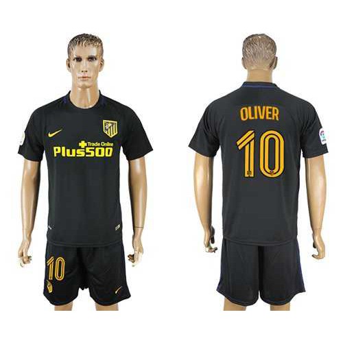 Atletico Madrid #10 Oliver Away Soccer Club Jersey