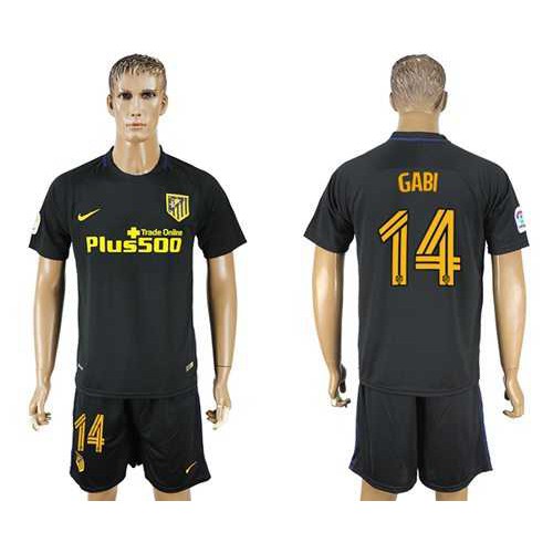Atletico Madrid #14 Gabi Away Soccer Club Jersey