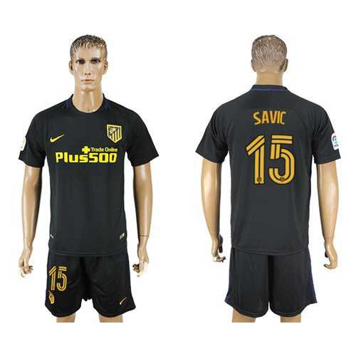 Atletico Madrid #15 Savic Away Soccer Club Jersey